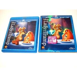 Disney Blu Ray Lady and the Tramp Blu-ray/DVD, 2012, 2-Disc Set, Diamond Edition